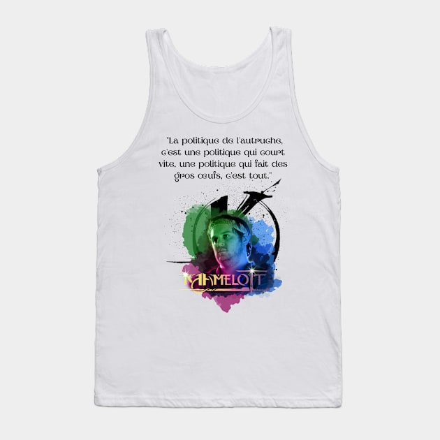 The ostrich policy is a policy that runs fast, a policy that is producing big eggs, that's all. Tank Top by Panthox